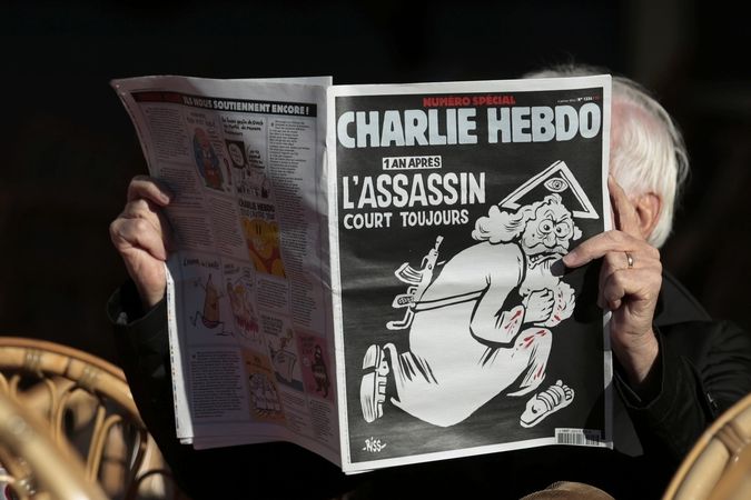 Aktuální vydání časopisu Charlie Hebdo