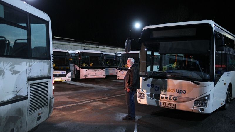 Stávka řidičů autobusů ochromila Českou Lípu.