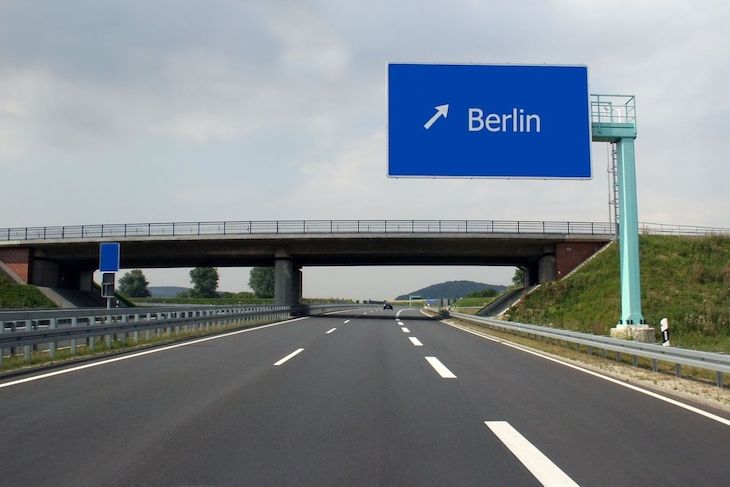 Německá dálnice. Ilustrační foto