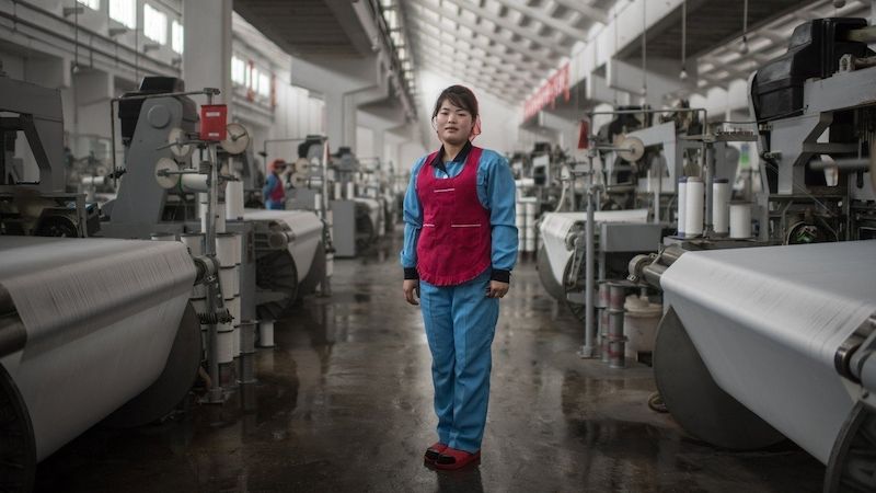 Textilka v Severní Koreji