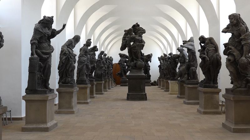 Barokní sochařská sbírka je jediná svého druhu. 