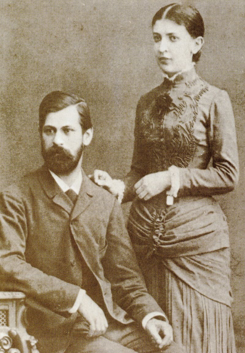 Freud se snoubenkou Martou Bernaysovou v roce 1885 – později s ní měl šest dětí.