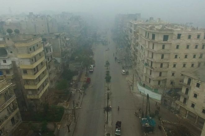 Boj poničené Aleppo
