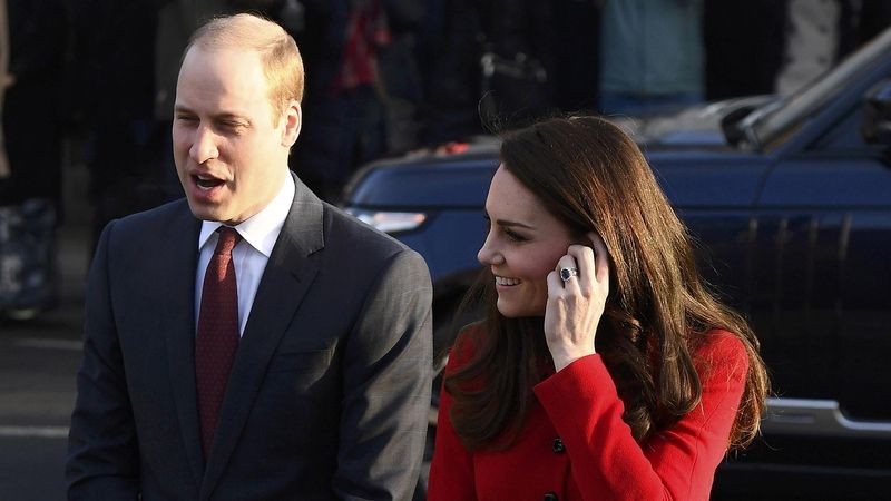 Princ William s manželkou Catherine, vévodkyní z Cambridge v Londýně