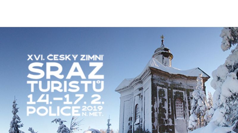 Plakát na XVI. Český zimní sraz turistů