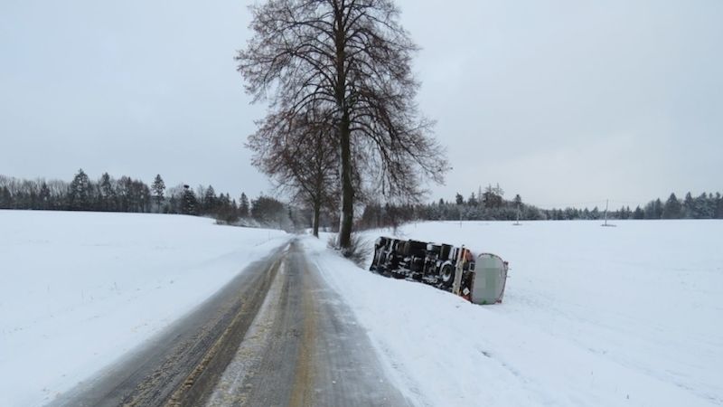 Dopravní nehoda ze dne 2.ledna v úseku Žamberk - Líšnice.