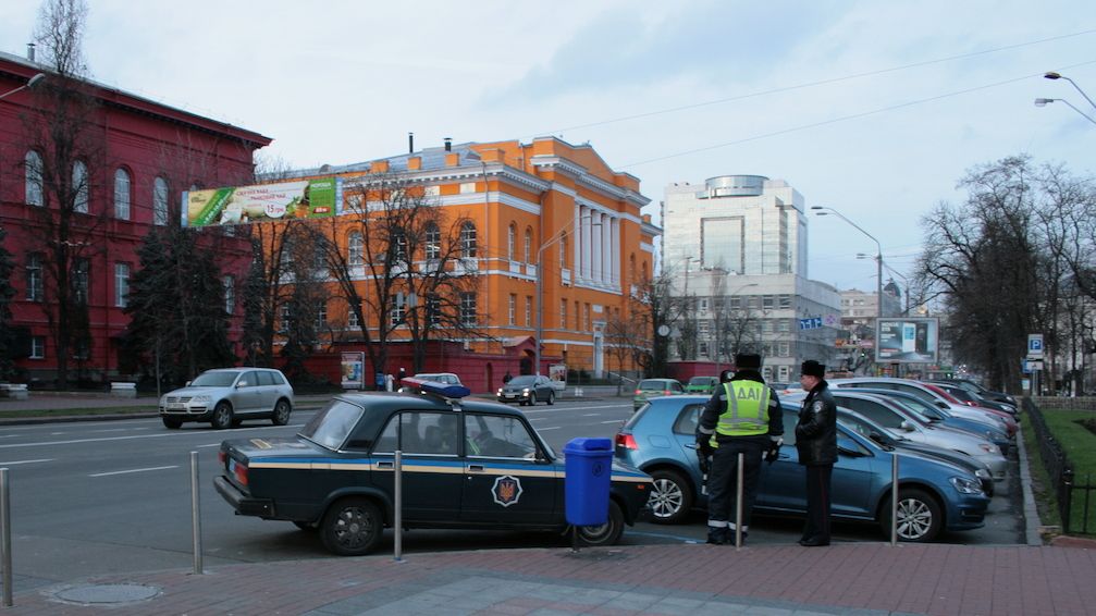 Vůz ukrajinské policie 
