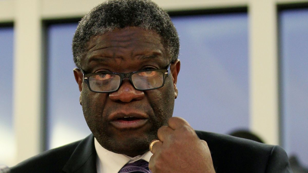 Lékař Denis Mukwege z Konga, který obdržel letošní Nobelovu cenu za mír