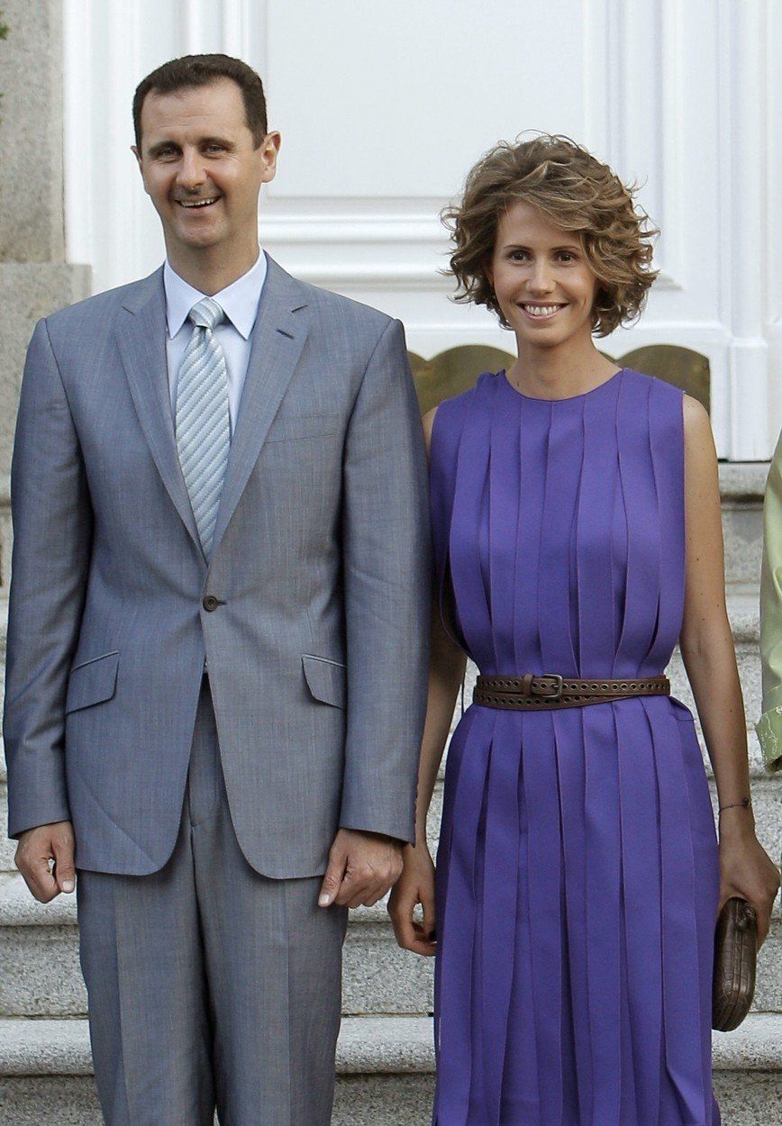 Asma Asadová s manželem na snímku z roku 2010