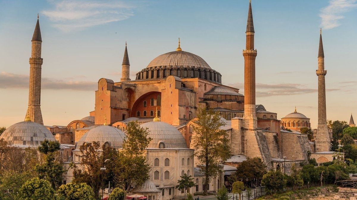 Chrám Hagia Sofia je symbolem Istanbulu.