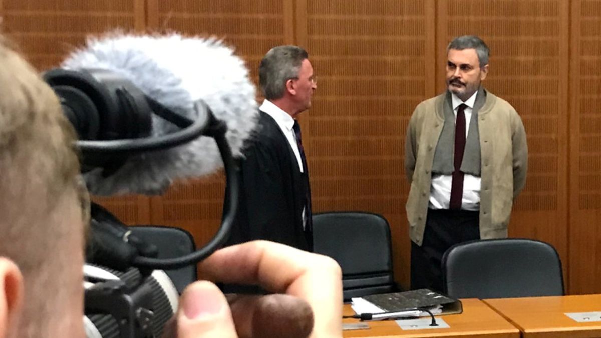 John Ausonius u soudu ve Frankfurtu (snímek z prosince 2017)
