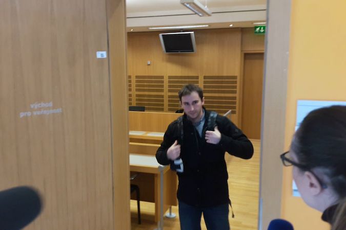 Dozorce Michal Šolc u soudu