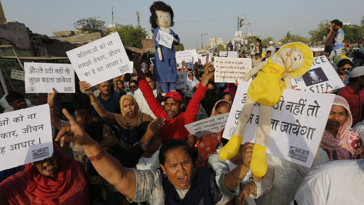Znásilnění a vražda osmileté vyvolaly v Indii rozsáhlé protesty 