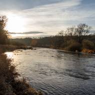 Ranní Berounka ve Zbečně