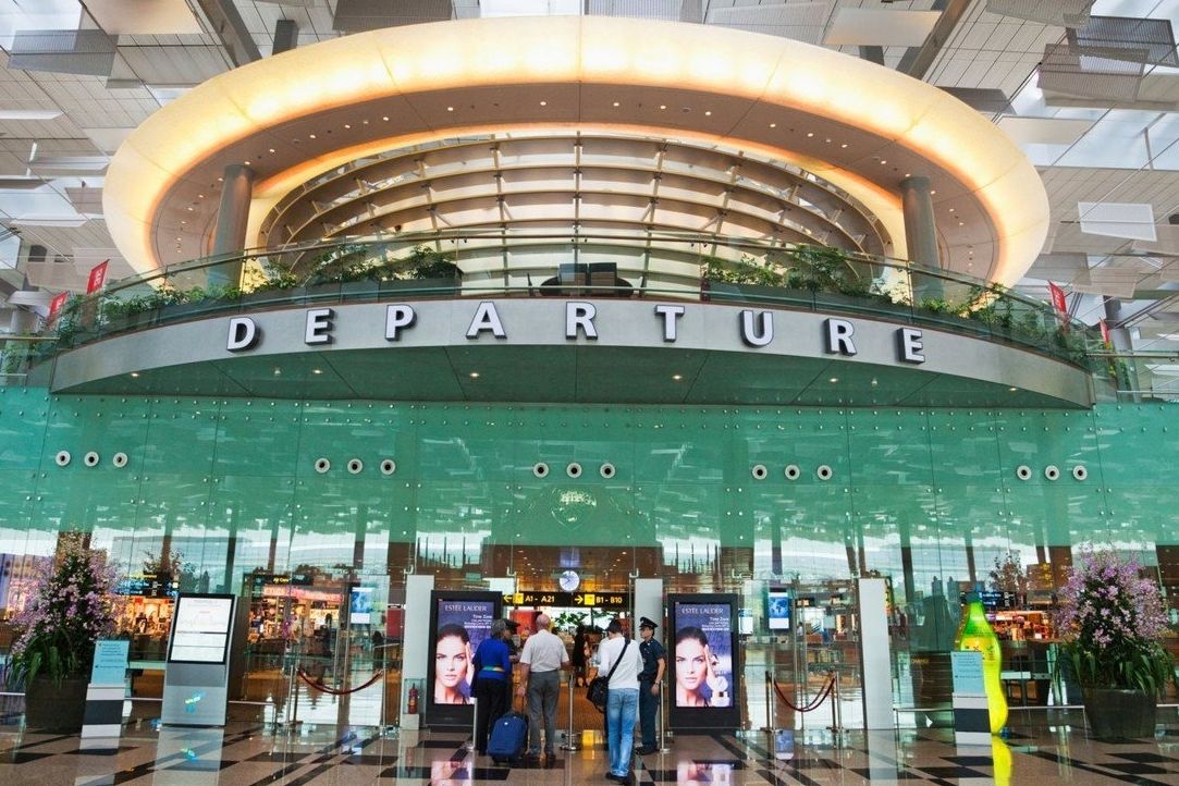 Vstup do jednoho z terminálů letiště Changi