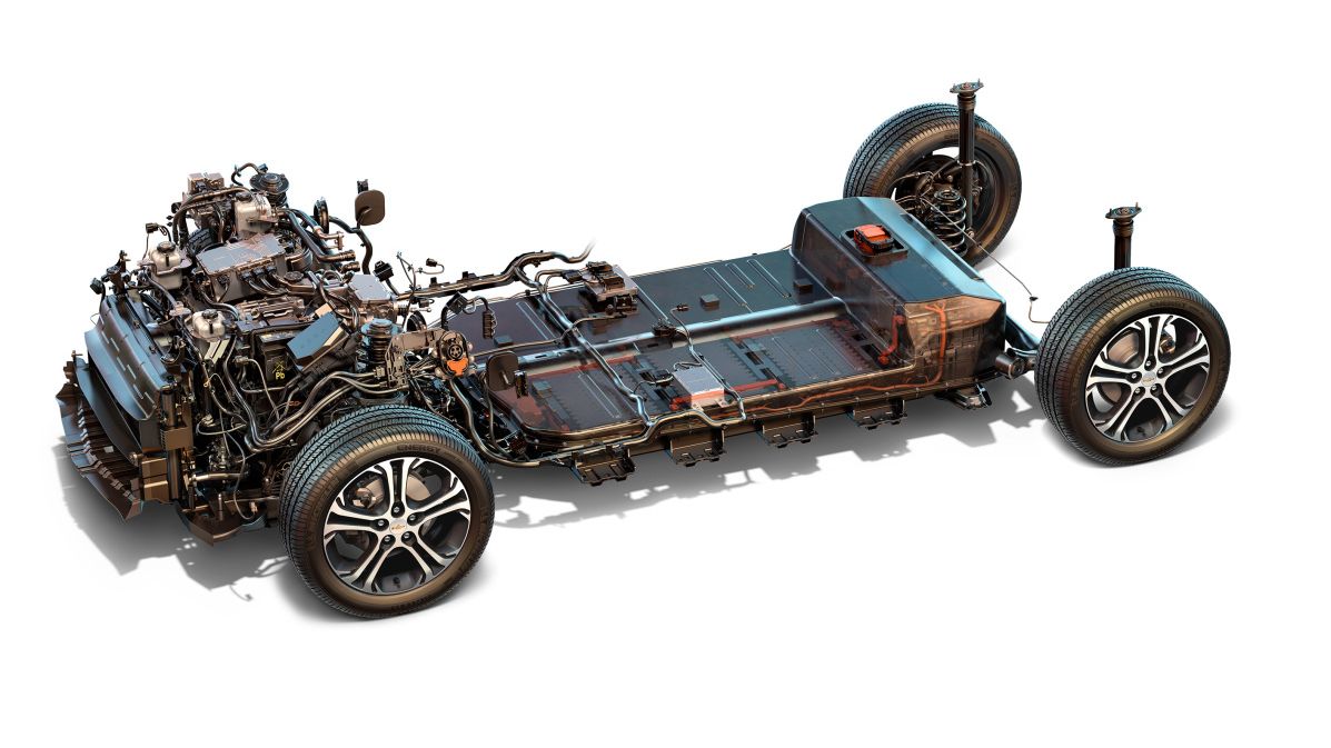 Elektromobily budou potřebovat ohromné množství akumulátorů. Zde elektrický pohon Chevroletu Bolt.