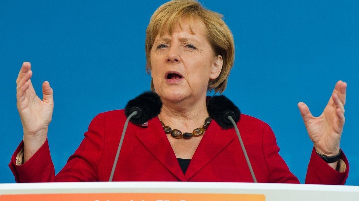 ...a skutečná Angela Merkelová