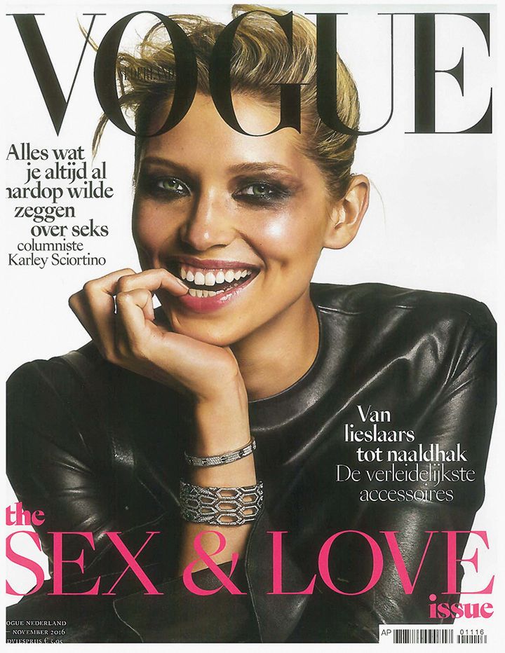 Hana Jiříčková na jednom z vydání módního časopisu Vogue.