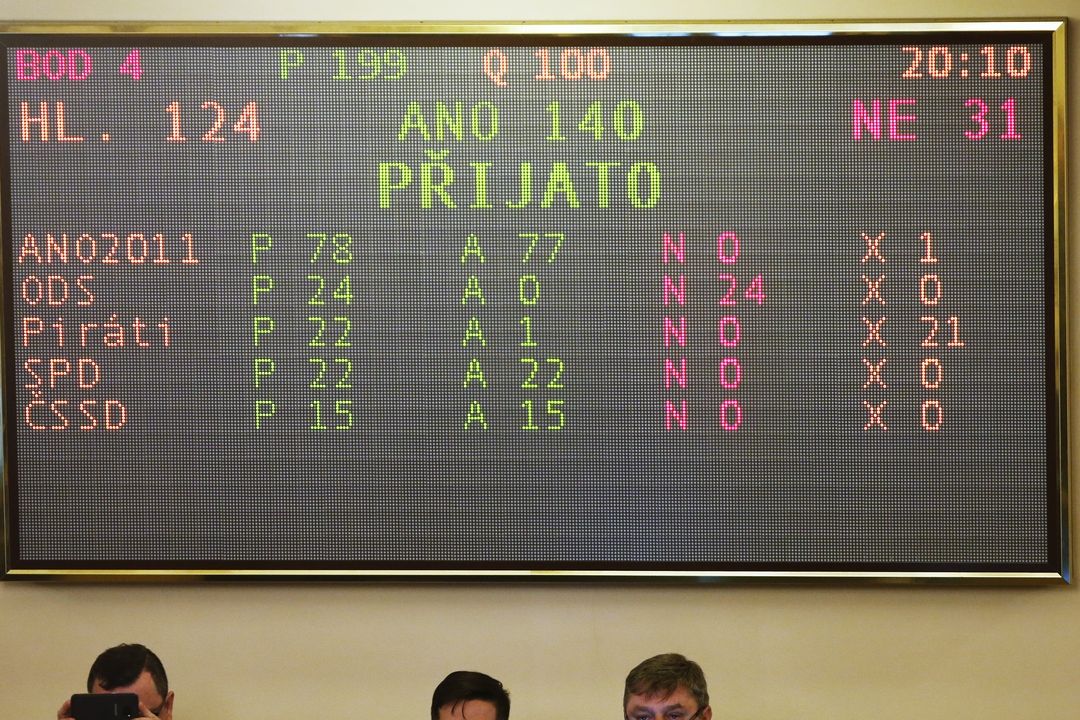 Sněmovna v úterý 19. prosince schválila státní rozpočet 140 hlasy poslanců.