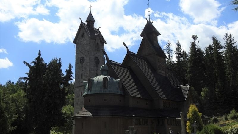 Norsk kirke under den polske delen av Sněžka