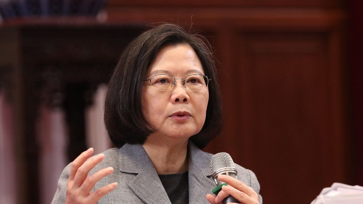 Tchajwanská prezidentka Cchaj Jing-wen 