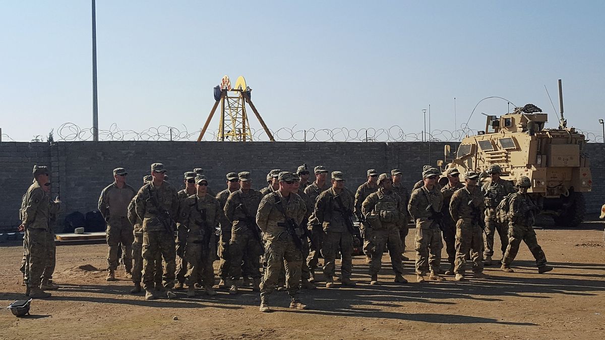 Američtí vojáci na základně na sever od iráckého Mosulu. (archivní snímek)