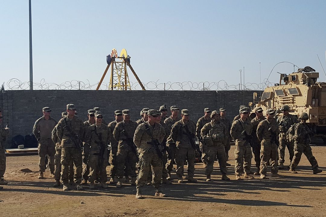 Američtí vojáci na základně na sever od iráckého Mosulu. (archivní snímek)