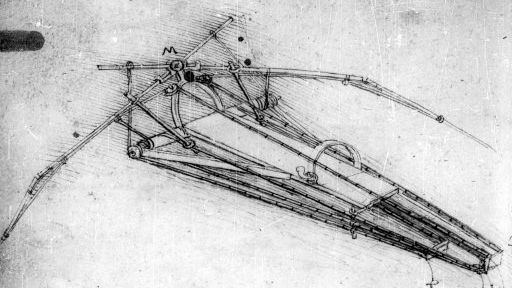 Leonardův nákres létajícího stroje