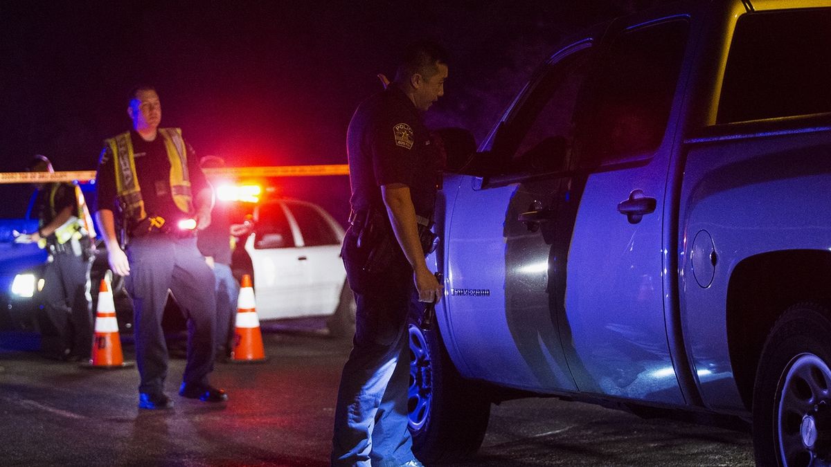 Policisté z Austinu na místě exploze 