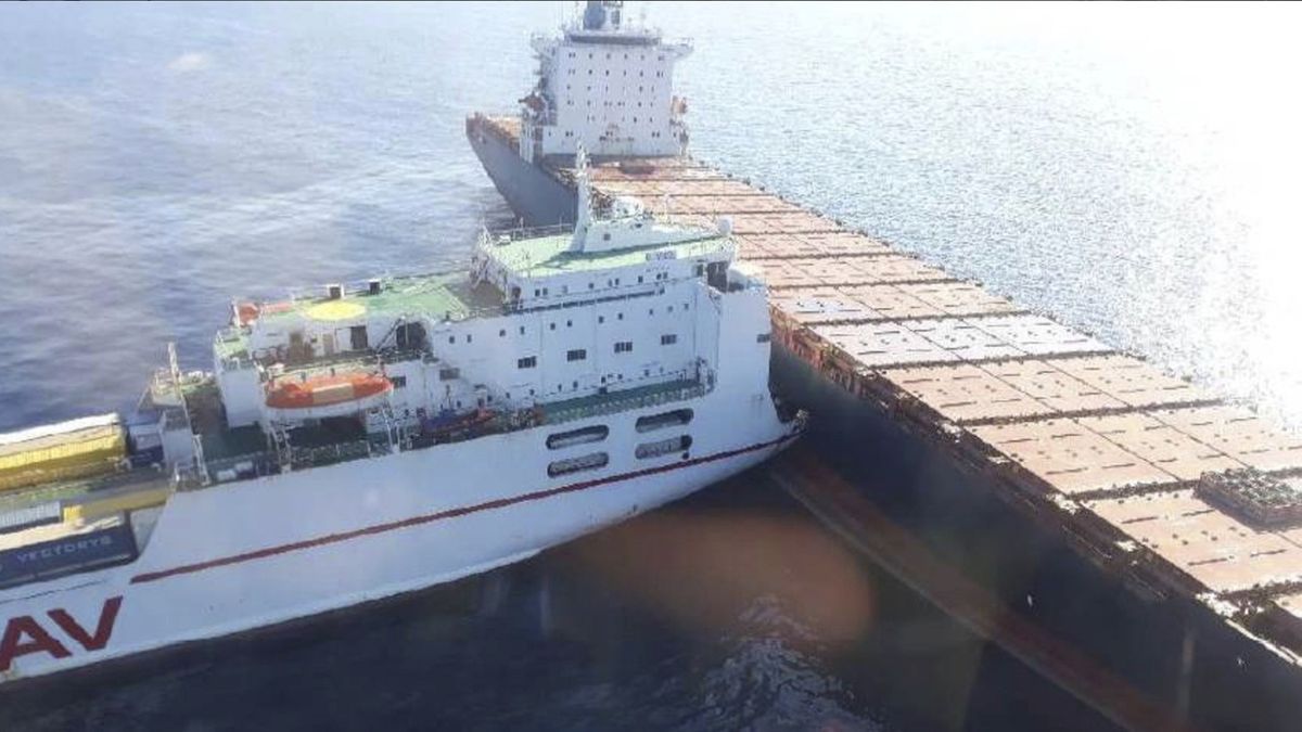 Tuniská loď Ulysse prorazila bok kyperské lodě Virginia 