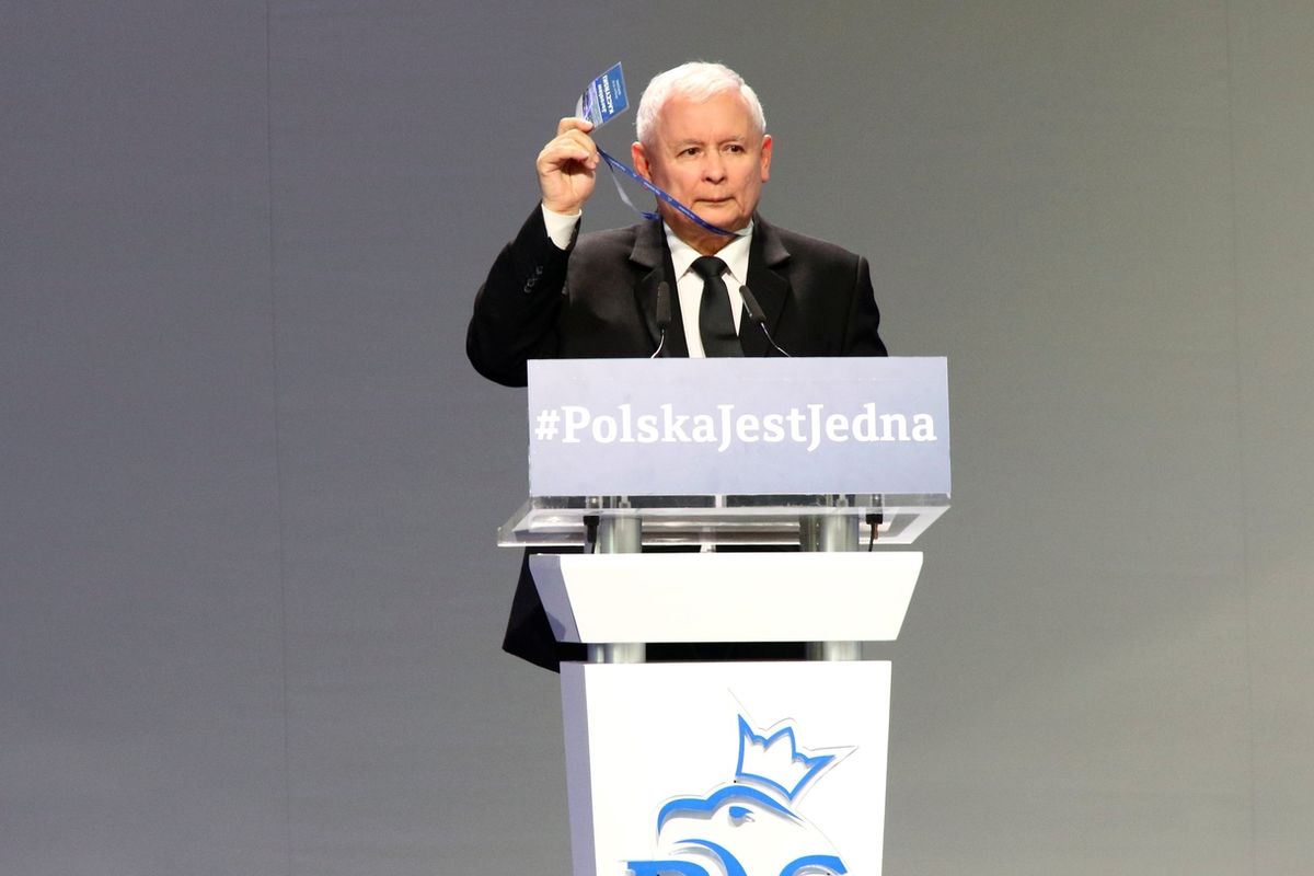 Nejvlivnější polský politik Jaroslaw Kaczynski 