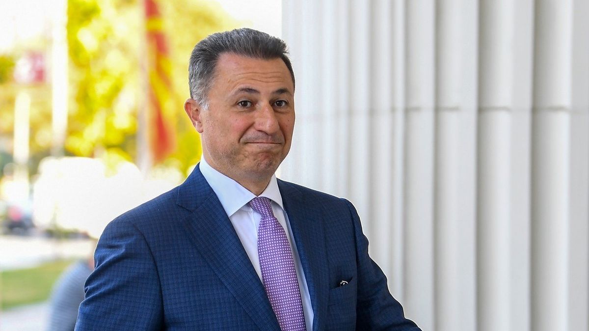 Bývalý makedonský ministerský předseda Nikola Gruevski