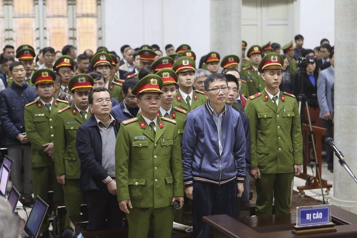 Unesený Trinh Xuan Thanh před soudem v Hanoji 