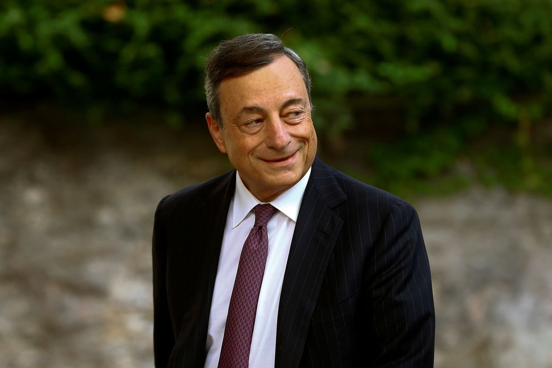 Šéf ECB Maro Draghi v německém Lindau