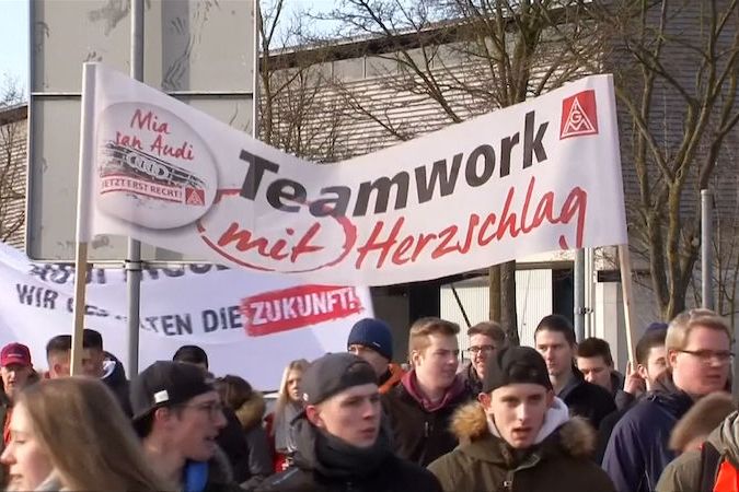 Ke stávce v Německu se připojili i zaměstnanci továrny Audi