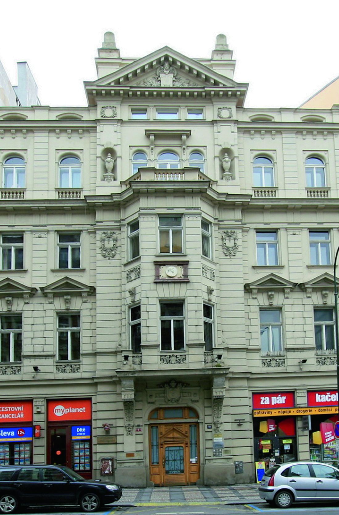 Dům v Žitné ulici v Praze, z něhož Rašín vyšel těsně před atentátem.