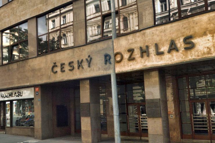 Budova Českého rozhlasu na Vinohradské třídě v Praze