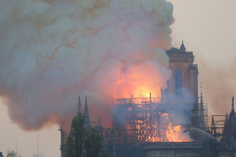 Záznam: Požár katedrály Notre-Dame