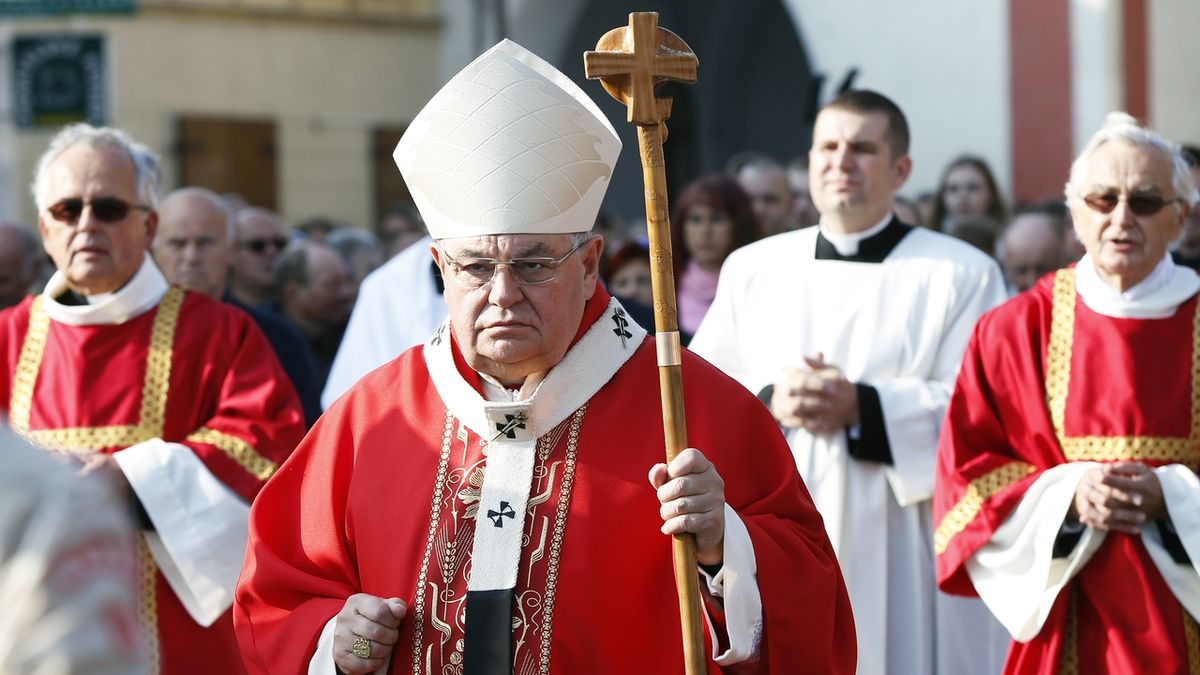 Kardinál Dominik Duka na pouti ve Staré Boleslavi