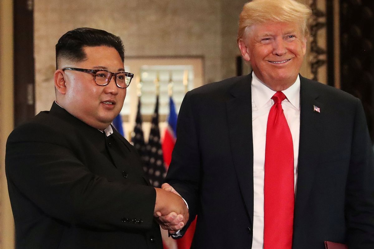 Americký prezident Donald Trump a jeho severokorejský protějšek Kim Čong-un.
