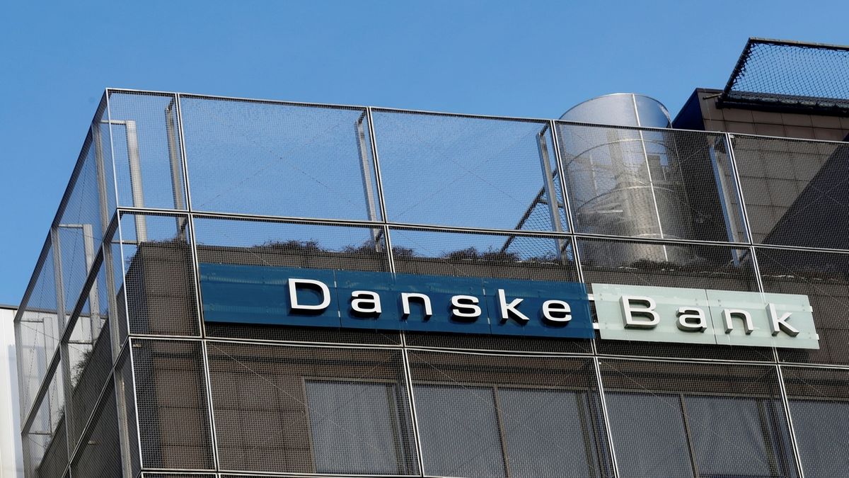 Logo Danske Bank v Tallinnu 