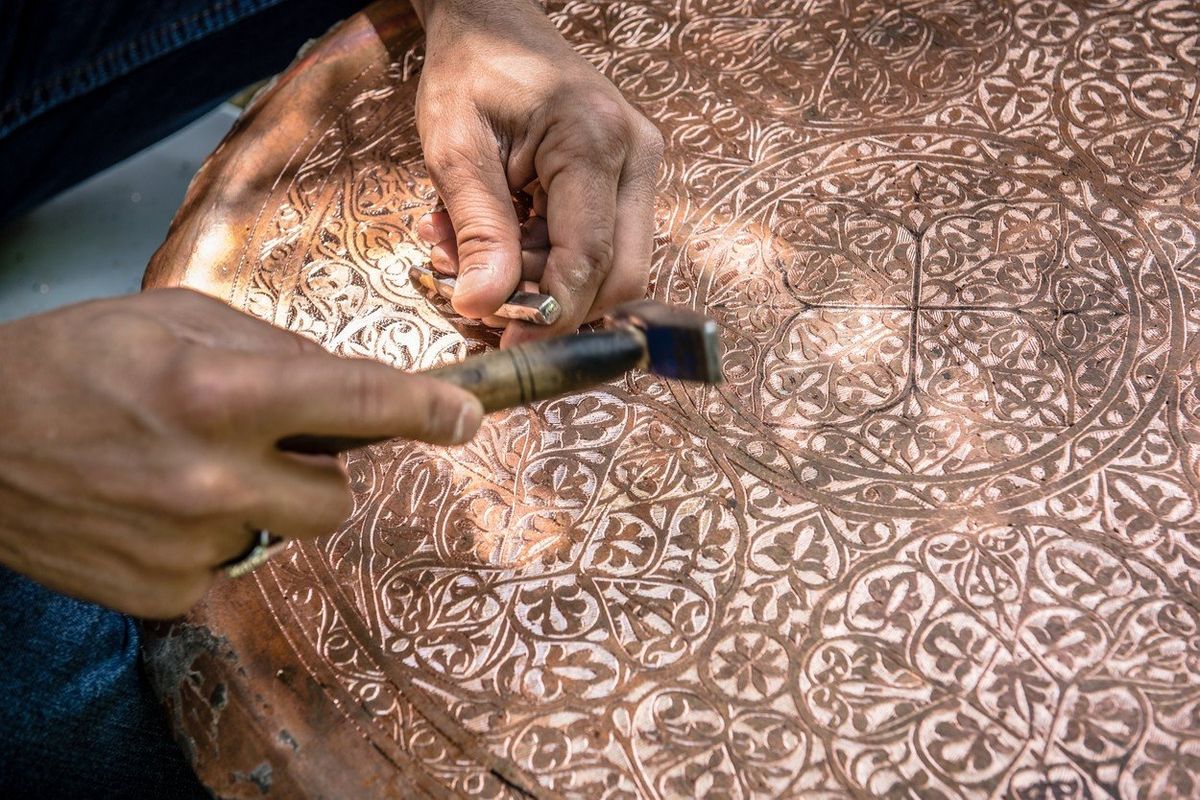 Jedním z tradičních řemesel je také kovotepectví. 