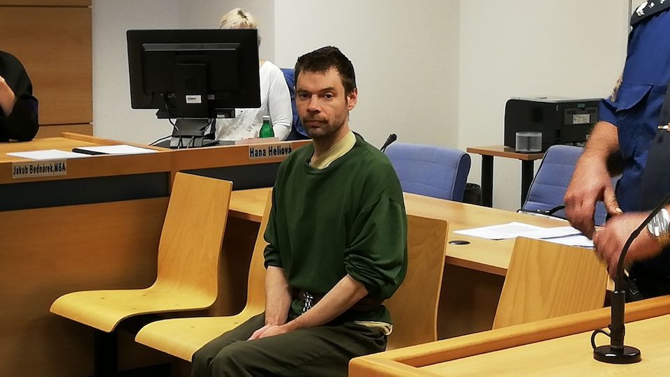 Obžalovaný Daniel Nesvadba v soudní síni, archivní snímek.