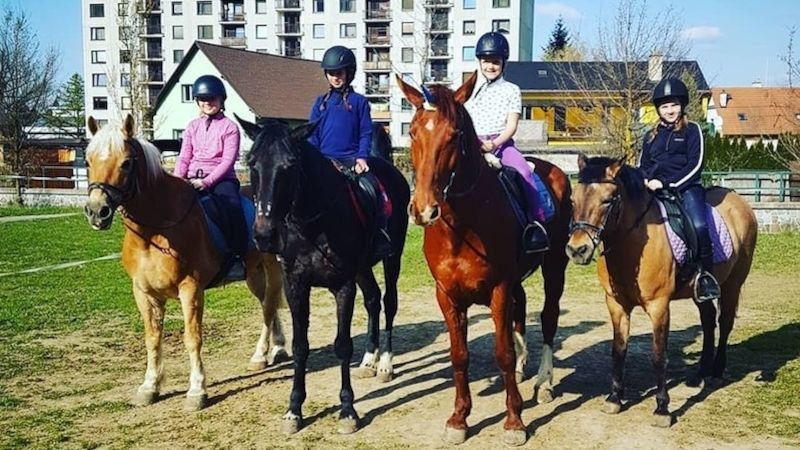 Jezdecká škola v Hylvátech plní přání výcviku i projížděk na koních.