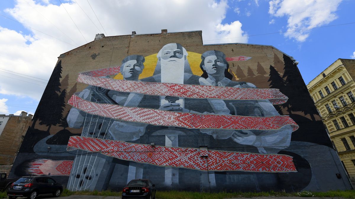 Graffiti v Rize zabírá skoro 800 metrů čtverečních