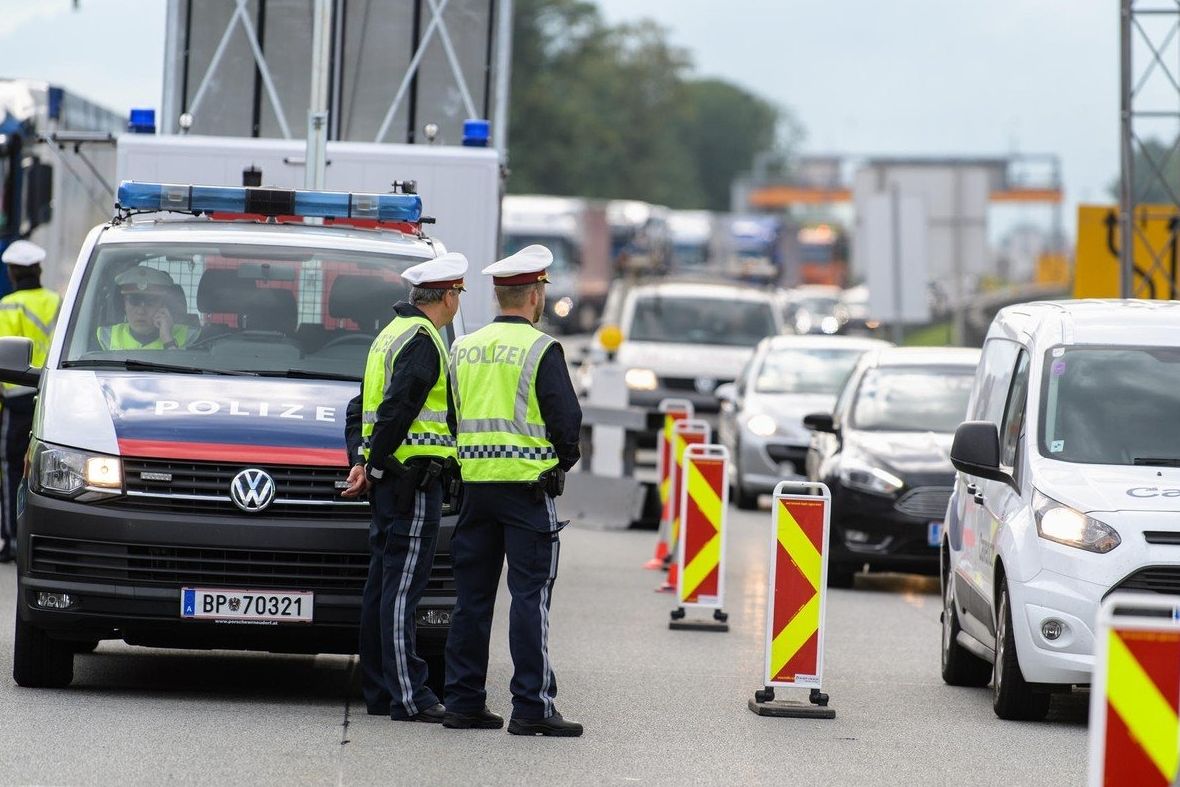 Policejní kontroly na německo-rakouské hranici