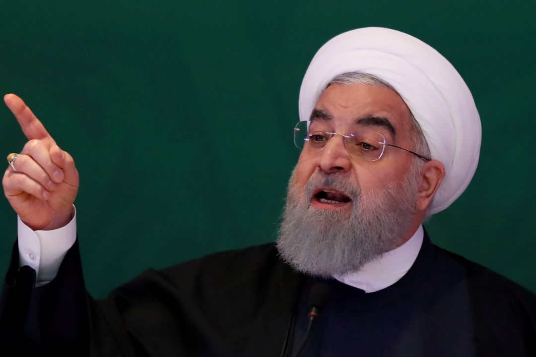 Íránský prezident Hasan Rúhání oto