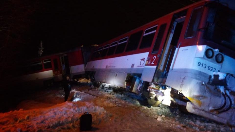 Nehoda kamionu a vlaku u Čadce