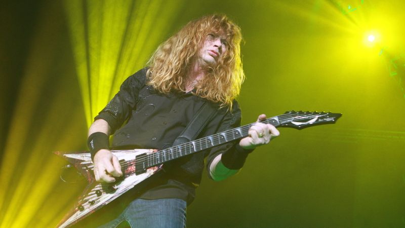 Kytarista a zopěvák Megadeth Dave Mustaine 