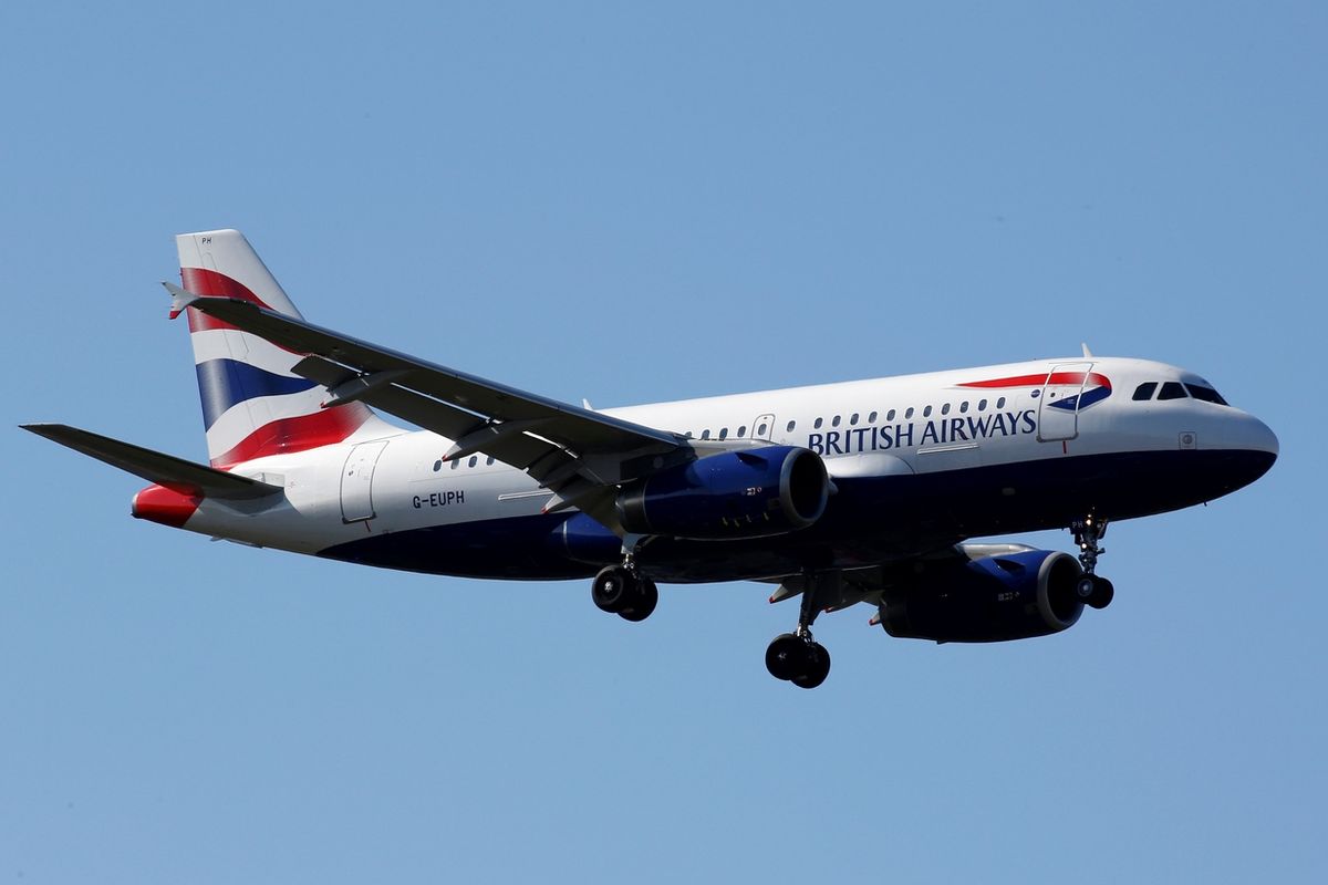 Letoun British Airways Airbus A319